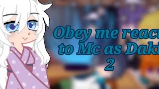 Obey me react to FMc as Daki 22Gacha obeyme daki demonslayer [upl. by Nickelsen]