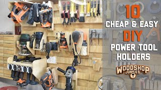 Power Tool Storage On A Budget  Cheap And Easy DIY [upl. by Frick]