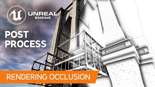 Unreal Engine 5 Rendering Ambient Occlusion with Post Process Material [upl. by Seditsira]