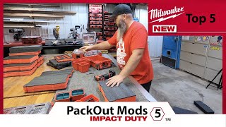 Top 5 Must Have Items for the Milwaukee Tools Packout System  Mods and Hacks [upl. by Husha755]