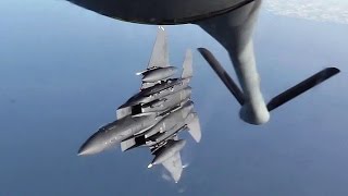 KC135 Stratotanker in Action  Aircraft Air Refueling [upl. by Sefton325]