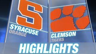 Syracuse vs Clemson  201415 ACC Mens Basketball Highlights [upl. by Itnahs]