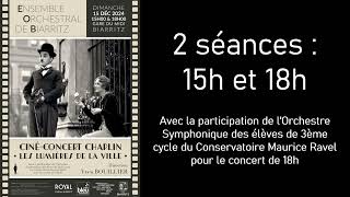 Teaser Ciné concert Chaplin 15 Décembre 2024 [upl. by Egerton908]