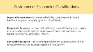 Environment and Natural Resource Economics Tietenberg Chapter 6 [upl. by Novled]