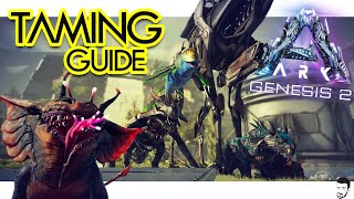 How to Tame EVERY NEW CREATURE in ARK Genesis 2 [upl. by Tjader969]