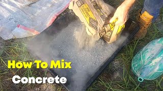 How to Mix Concrete to a Desired Peanut Butter Consistency [upl. by Inwat]