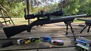 Beware Bear Creek Arsenal BC 201 22lr Rifle at 50yds with Various Ammo [upl. by Cown712]