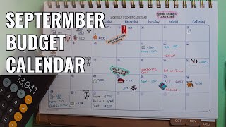 My Budget Calendar for September 2024 [upl. by Carrington908]