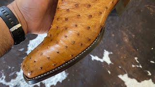 Tecovas Boots Ostrich  Mexican Bootmaker rebuilds Cowboy Boots bootmaker shoerepair asmr [upl. by Hashum640]