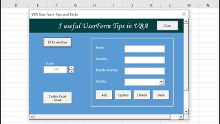 5 VBA UserForm Super Tips [upl. by Amund]