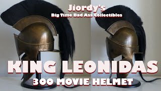 300 KING LEONIDAS Spartan Helmet 11 Scale Replica Prop 300 Movie Windlass Studios [upl. by Player]