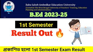 BEd 1st Semester Result Out  Officially Result Published  BEd 202325 [upl. by Weidman]