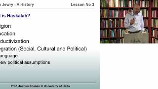 Lesson 3 Haskalah The Jewish Enlightenment [upl. by Hildick]