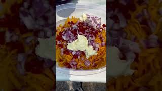 Chili Fritos Corn Salad chilifritos corn salad food foodie cooking easy recipe [upl. by Jestude]