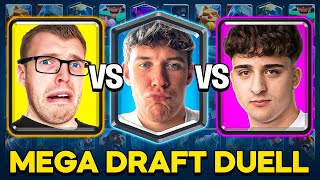 😱🤯BIGSPIN vs DOMINIK vs LUKAS  MEGA AUSWAHL DUELL ESKALIERT  Clash Royale Deutsch [upl. by Pippy478]