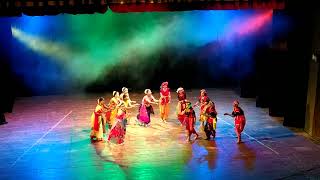 Cultural Dance Performance by Girls at Premchand Rangshala Patna  Umang 2022 [upl. by Hanfurd964]