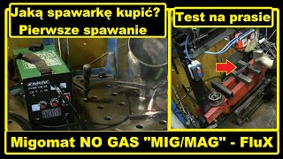 Parkside PFDS 120 A2 quotmigomatquot Bezgazowy NO GAS na drut samo osłonowy  Jaką spawarkę kupić [upl. by Ahsiemak]