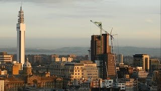 Birmingham Tower Crane Timelapse 2092015 [upl. by Alyekahs90]