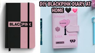 How to make Journal Diary at Home 🌟 DIY BLACKPINK Diary craftersworld journal diycraft blackpink [upl. by Worthy702]