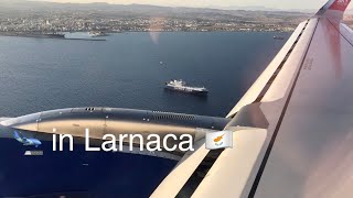 VERY SCENIC  Landing in Larnaca Airport CYPRUS  SKY Express Airbus A320neo [upl. by Urban]