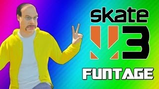 Skate 3 Funny Moments 2  Glitchy Stairs Cocoon Trick Fails Becoming Pro Skaters Funtage [upl. by Metts]