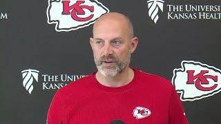 Chiefs offensive coordinator Matt Nagy talks offense ahead of Chargers game [upl. by Nrubua477]