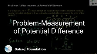 Measurement of Potential Difference Physics Lecture  Sabaqpk [upl. by Htehpaj764]