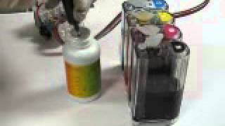 how to refill ink for continuous ink system or ciss cis [upl. by Nillad]