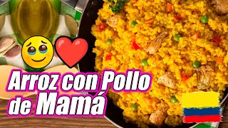 Como hacer ARROZ CON POLLO Colombiano  Receta con AMOR 😍 [upl. by Arahsat48]