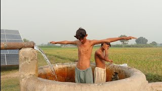 tubewell swimming and bathing 1ansar abbas [upl. by Weil431]