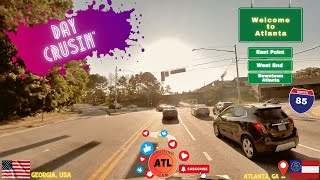 AtlantaEastPointWestendDownTownAtlanta dashcam blogger georgia atlanta travel fyp driving [upl. by Alekehs]