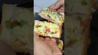 Bread Pizza Recipe at home breakfastrecipe breadrecipe pizzarecipe breadpizza shorts [upl. by Uriah831]