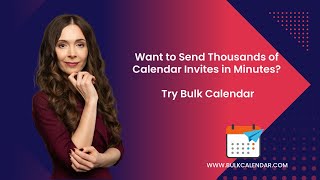 Want to set up bulk calendar invite campaign  Follow this Bulk Calendar video [upl. by Ailadgim721]