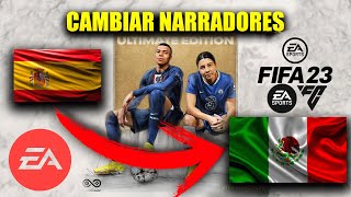 SOLUCION DEFINITIVA CAMBIAR NARRACIONES A ESPAÑOL MEXICO FIFA 23 y EA FC 24 PC EA DESKTOP [upl. by Nosnah54]