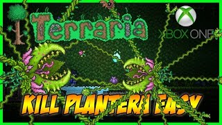 Terraria  How To Kill Plantera Easily Without Good Weapons or Armour TERRARIA 13 TIPSTRICKS [upl. by Tiana]