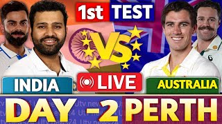 🔴LIVE  India vs Australia 1st Test  Day 2  ind vs Aus Live score amp Commentary  Ind vs Aus Live [upl. by Feetal]