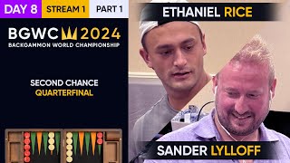 Backgammon World Championship 2024  DAY 8 Stream 1 P1  Main Second Chance Quarterfinals [upl. by Lasyrc]