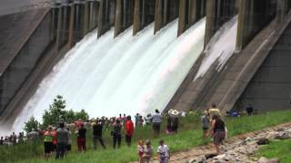 July 102013 Hartwell Dam Spillway Test [upl. by Adrea279]