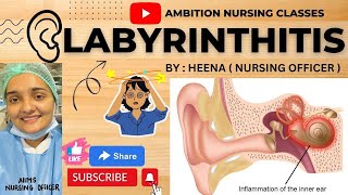 Labyrinthitis  Definition  Etiology  Pathophysiology  Symptoms  Diagnose  ManagementTreatment [upl. by Firahs]