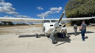 FULL FLIGHT BUSH FLYING  Moremi Air Gippsland GA8  Maun  Kwara Airstrip Botswana  A2CSL [upl. by Aniuqahs264]