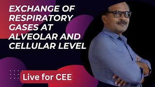 Exchange of gases at alveolar level 3rd Class for CEE Liveclass abhaysir CEE MEC [upl. by Ylrebmyk]