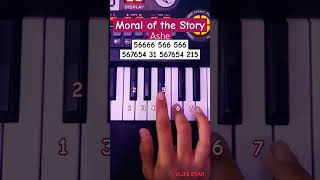 Moral of The Story  Ashe Easy Piano Tutorial viral shorts [upl. by Leigh]