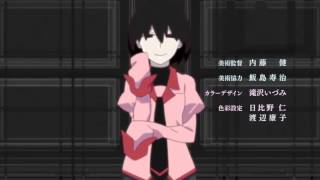 Owarimonogatari OP 1 Decent Black HD Ougi [upl. by Yrro145]