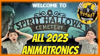 FULL Spirit Halloween 2023 animatronic lineup  SPIRIT HALLOWS CEMETERY [upl. by Anitnamaid871]