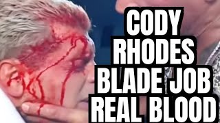 CODY RHODES BLADE JOB REAL BLOOD THE ROCK SEANZVIEWENT VS DON JUAN BANKS 3 [upl. by Inoek779]