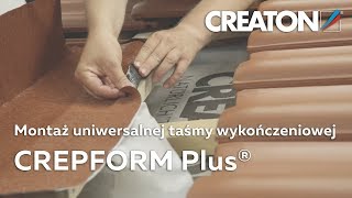 Montaż aluminiowej taśmy kominowej  CREATON CREPFORM Plus [upl. by Arrio35]