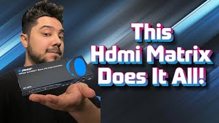 The best hdmi 21 switch amp splitter  Orei Hdmi 21 Matrix Review [upl. by Tobe]