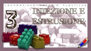 Lavorazione materie plastiche iniezione in stampo e estrusione [upl. by Leorsiy282]