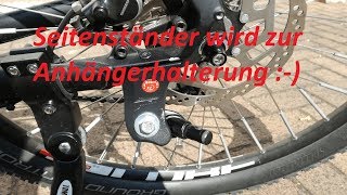 Alternative Halterung für Qeridoo Kinderfahrradanhänger am Cube EBike [upl. by Boehmer284]