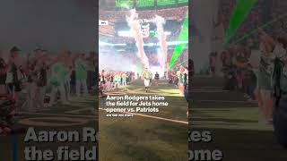 No American flag for take two at Aaron Rodgers MetLife Stadium debut shorts [upl. by Shotton]